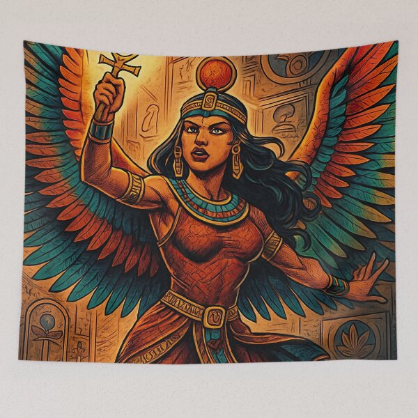 Item preview, Isis, Egyptian Goddess of magic and wisdom, winged | Comics stylCartoone -  designed and sold by ComicsFactory.