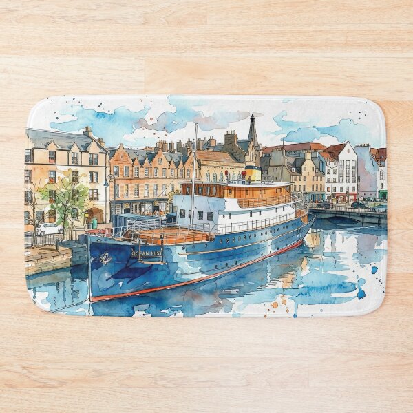 Item preview, Leith Shore,  Edinburgh, Scotland Watercolour designed and sold by davidelder.