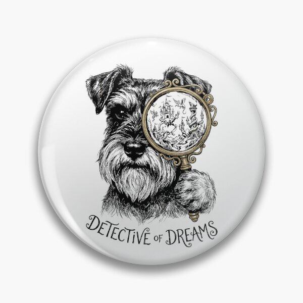 Item preview, Detective of Dreams - Miniature Schnauzer Dog designed and sold by bapupa.