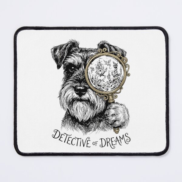 Item preview, Detective of Dreams - Miniature Schnauzer Dog designed and sold by bapupa.