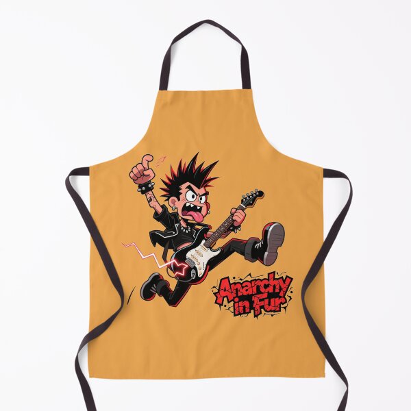 Item preview, Anarchy in Fur Punk Rocker Illustration designed and sold by BoralisSynth.
