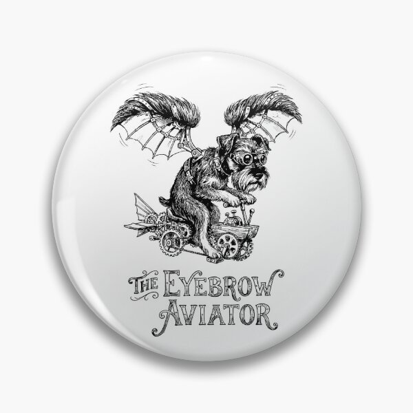 Item preview, The Eyebrow Aviator - Miniature Schnauzer Dog designed and sold by bapupa.