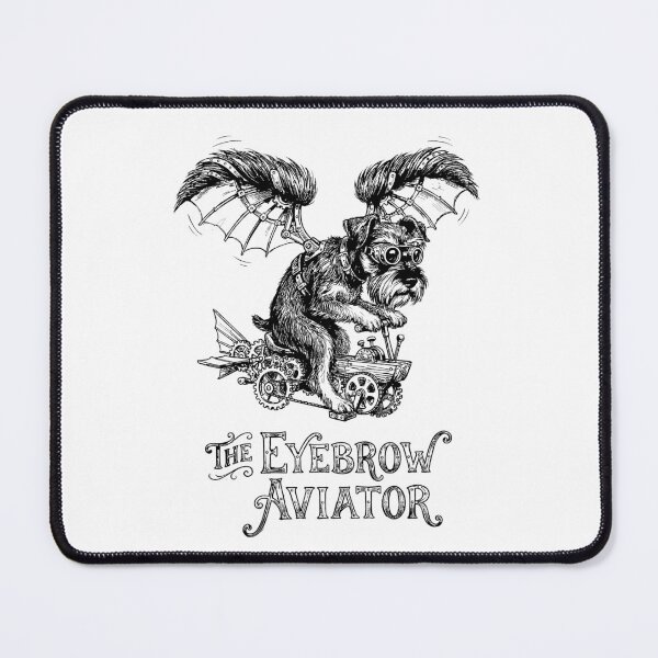 Item preview, The Eyebrow Aviator - Miniature Schnauzer Dog designed and sold by bapupa.