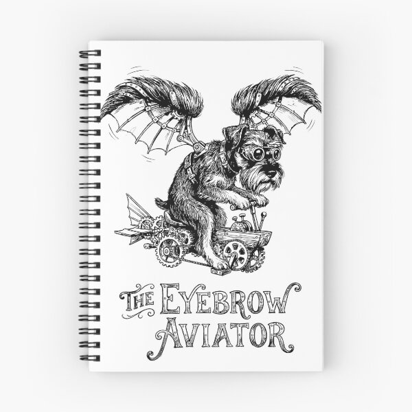 Item preview, The Eyebrow Aviator - Miniature Schnauzer Dog designed and sold by bapupa.