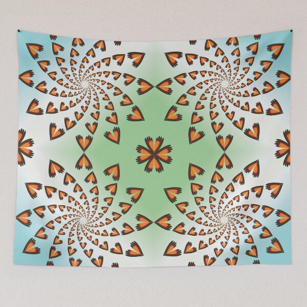 Item preview, Infinite Heart Petal Vortex Pattern designed and sold by OIL Pattern Design .