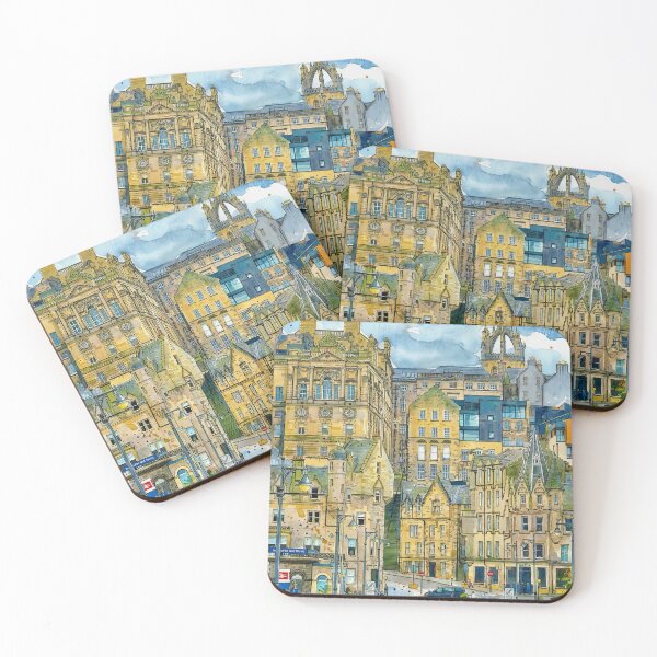Item preview, Waverley Bridge, Edinburgh, Scotland, Watercolour designed and sold by davidelder.