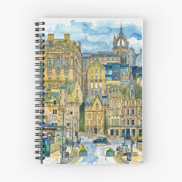 Item preview, Waverley Bridge, Edinburgh, Scotland, Watercolour designed and sold by davidelder.