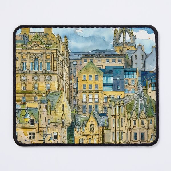 Item preview, Waverley Bridge, Edinburgh, Scotland, Watercolour designed and sold by davidelder.