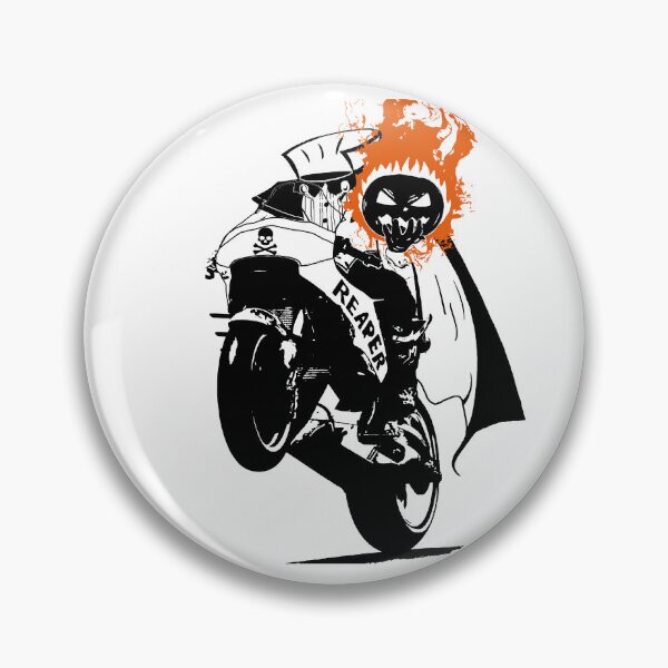 Item preview, Grim Reaper Motorcycle Rider – Dark Biker Flame Design designed and sold by Neon_Ronin.