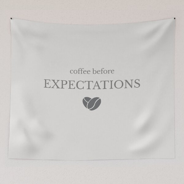 Item preview, Coffee Before Expectations Minimalist Design designed and sold by Minimalist Typography.