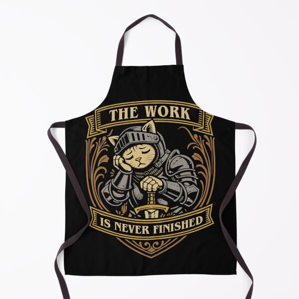 Item preview, The Work is Never Finished Tired Cat Paladin designed and sold by pixeptional.