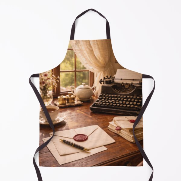 Item preview, Wax Seal Letters and Typewriter – Victorian Writing Nook with Afternoon Tea designed and sold by ArtFreshStudio.