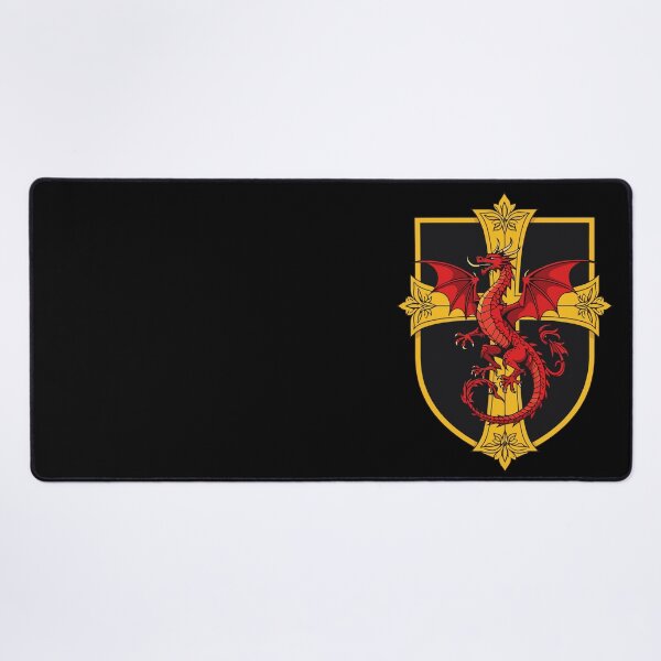 Item preview, Red Dragon And Medieval Cross designed and sold by taiche.