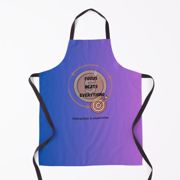 Item preview, Focus Beats Everything Motivational Productivity Quote – Distraction Is Expensive Design designed and sold by NeonPetal.