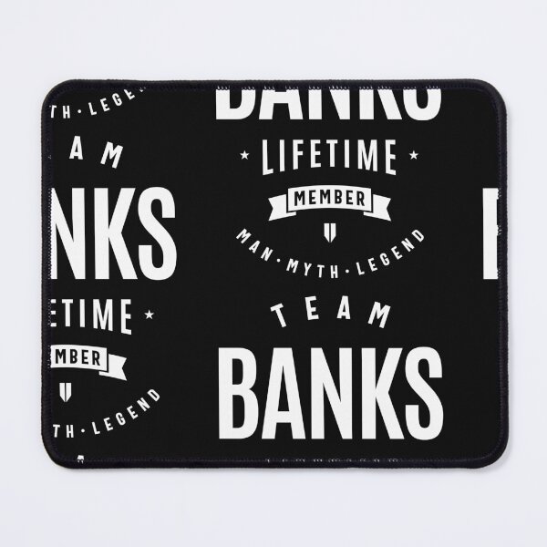 Item preview, Team Banks Lifetime Member Funny Name Banks designed and sold by cidolopez.