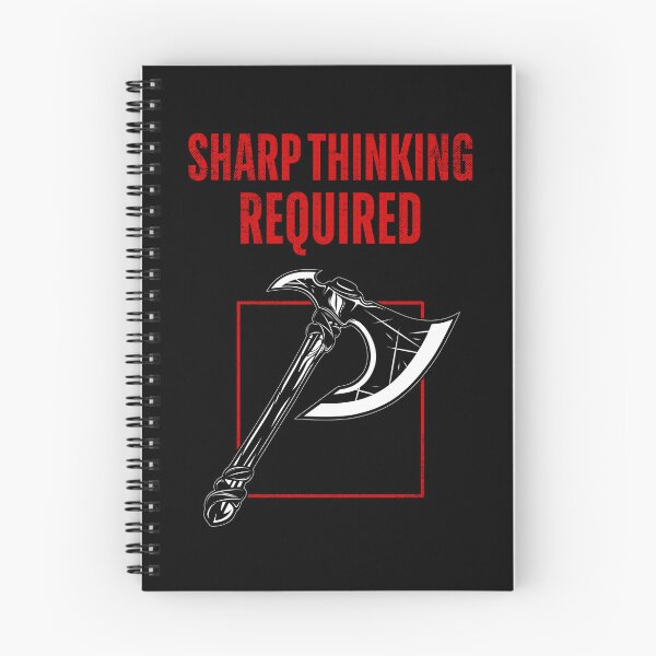 Item preview, Sharp Thinking Required | Clever Axe Wordplay designed and sold by ObsidianDaz.