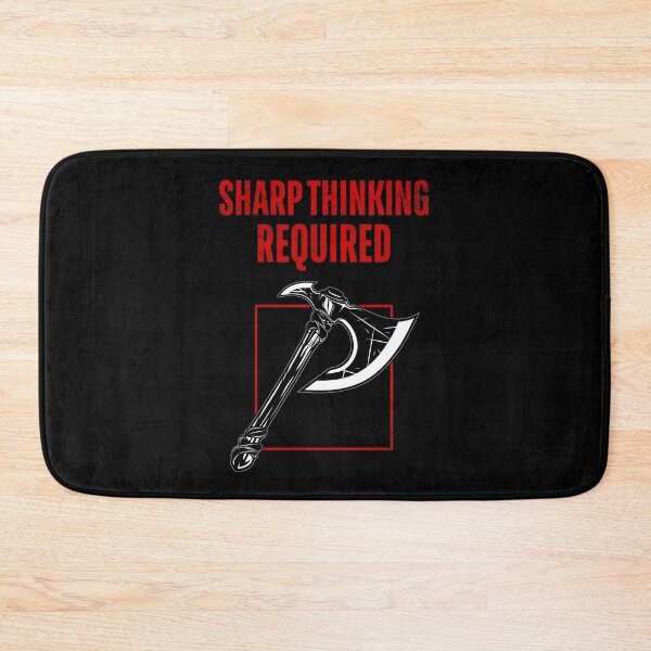 Item preview, Sharp Thinking Required | Clever Axe Wordplay designed and sold by ObsidianDaz.