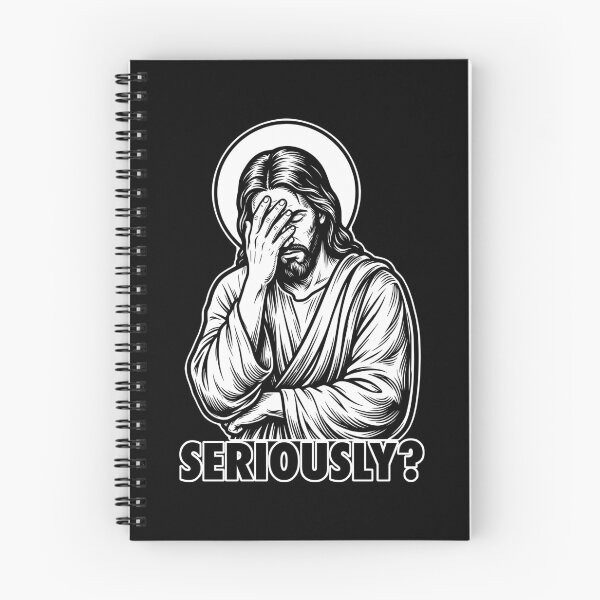 Item preview, Jesus Facepalm Satire - Seriously Funny Reaction Meme designed and sold by WAMTEES.
