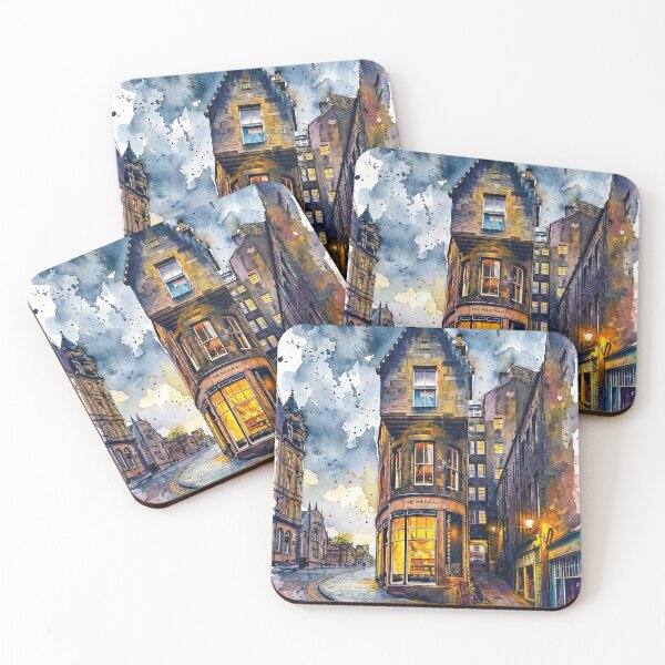 Item preview, Cockburn Street, Edinburgh, Watercolour Painting designed and sold by davidelder.