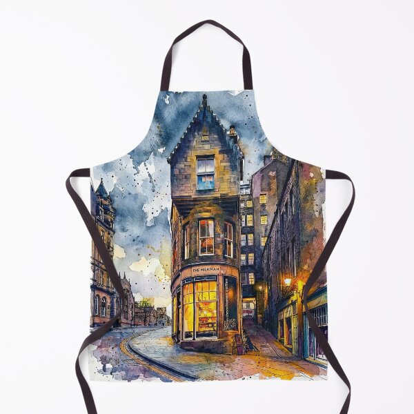 Item preview, Cockburn Street, Edinburgh, Watercolour Painting designed and sold by davidelder.