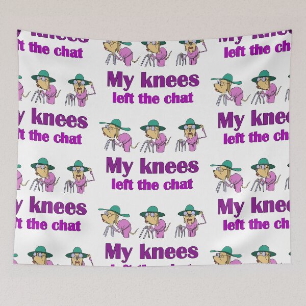 Item preview, My knees left the chat designed and sold by liquid-print.
