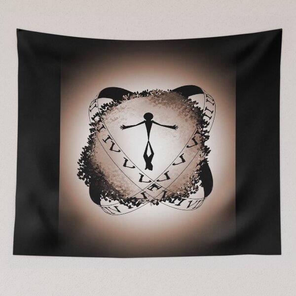 Item preview, Surreal Time Loop Wall Art – Abstract Infinity Portal Silhouette Poster designed and sold by Tagd-Threadz.