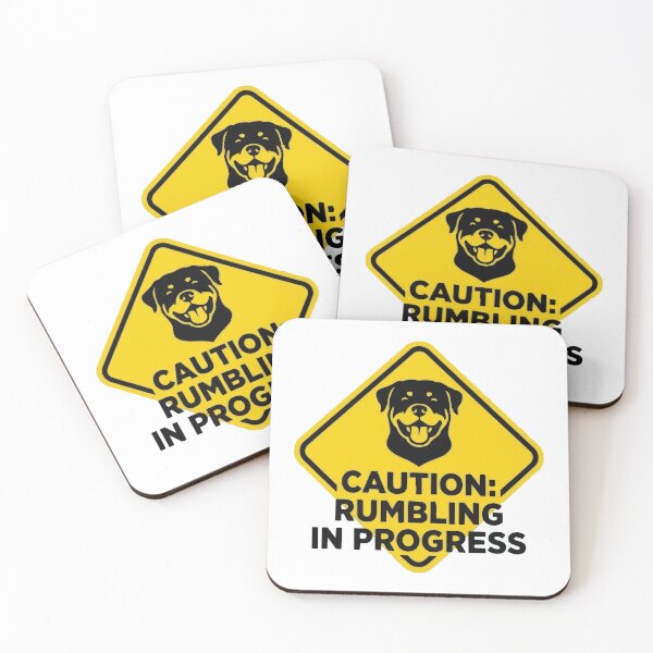 Item preview, Warning Rumbling In Progress Rottweiler Sign designed and sold by Petzzz.