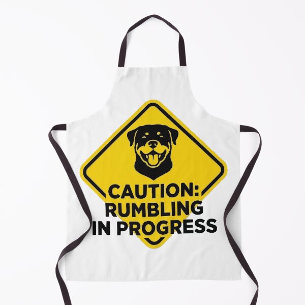 Item preview, Warning Rumbling In Progress Rottweiler Sign designed and sold by Petzzz.