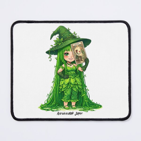 Item preview, Neveedah Jafri Character green moss magic witch leaves grass girl designed and sold by NeveedahJafri.