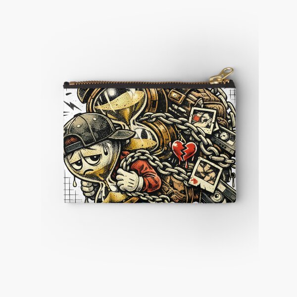Item preview, The Weight of Time Why the Past Feels Heavier Streetwear Aesthetic - Time Memory Regret Hourglass Vintage Cartoon Illustration for Emotional Growth and Nostalgia - Vivaan Studio 1987 Original designed and sold by Vivaan Studio.