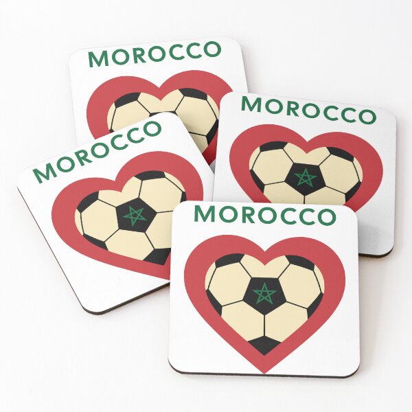 Item preview, Morocco Soccer Heart designed and sold by AlyxoGer✅.