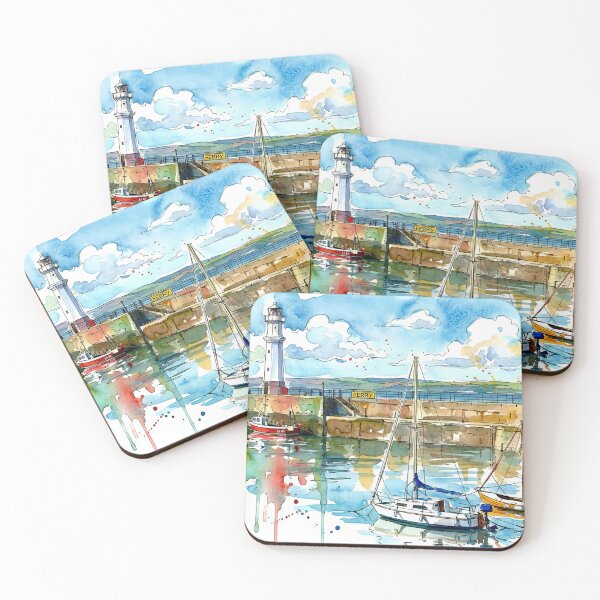 Item preview, Newhaven Lighthouse, Edinburgh, Scotland Watercolour designed and sold by davidelder.