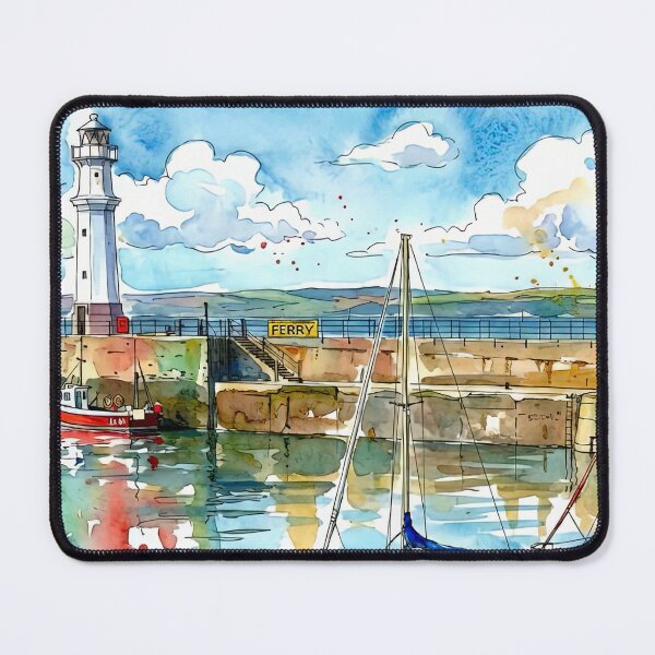Item preview, Newhaven Lighthouse, Edinburgh, Scotland Watercolour designed and sold by davidelder.
