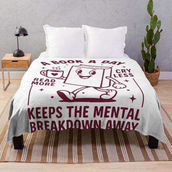 Item preview, A book a day read more cry less keeps the mental breakdown away designed and sold by BrownHorse90s.