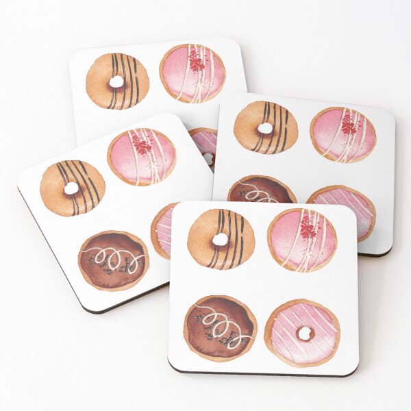 Item preview, Sweet Experiments – Watercolor Donuts designed and sold by M-Pradeepa.
