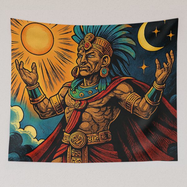 Item preview, Itzamna, Mayan God of the Sky, Ruler of Day and Night | Comics stylCartoone -  designed and sold by ComicsFactory.