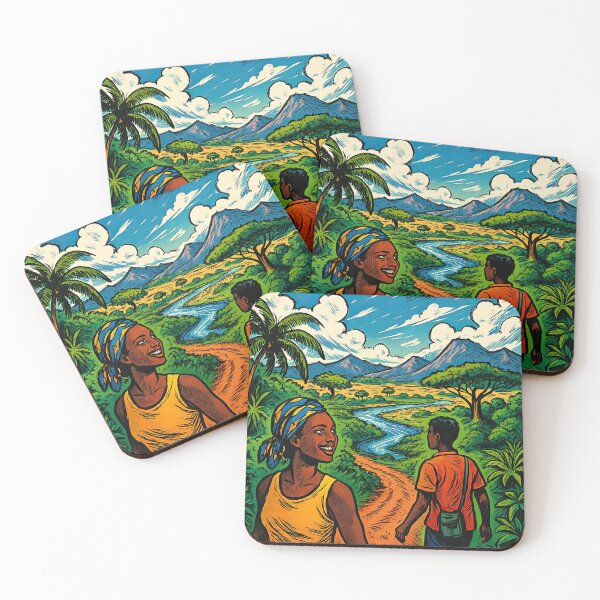 Item preview, Ivory Coast landscape | Comics stylCartoone -  designed and sold by ComicsFactory.