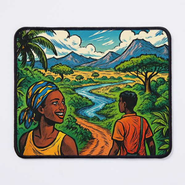Item preview, Ivory Coast landscape | Comics stylCartoone - designed and sold by ComicsFactory.