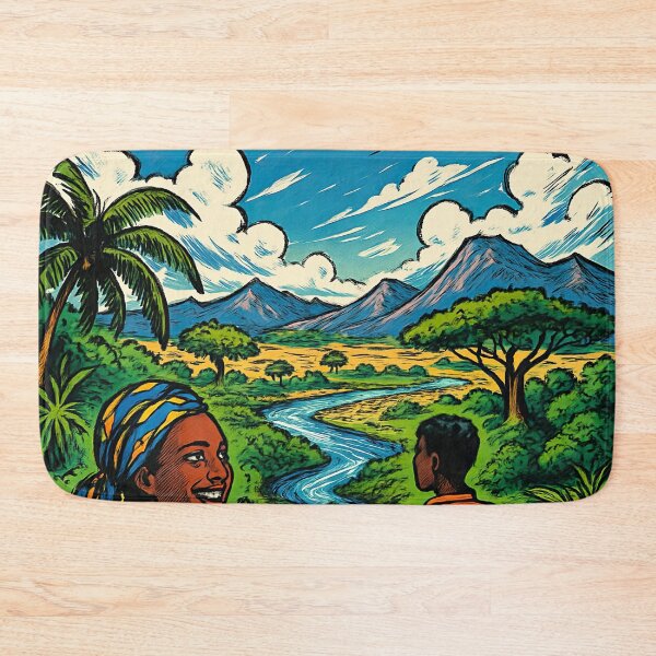 Item preview, Ivory Coast landscape | Comics stylCartoone -  designed and sold by ComicsFactory.