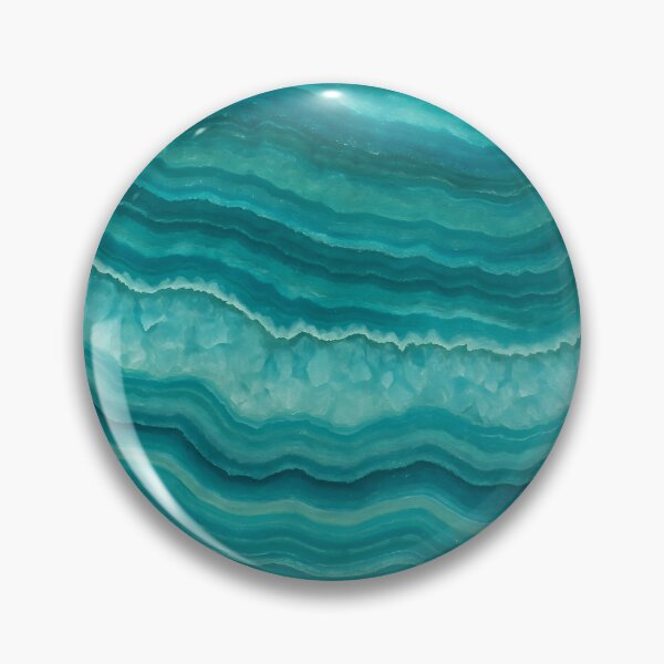 Item preview, Teal Agate Geode Waves, Emerald Stone Texture Abstract Luxe Mineral Layers Modern Wall Decor Aesthetic designed and sold by CharmedVille.