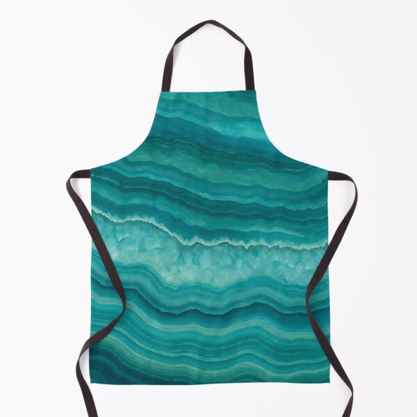 Item preview, Teal Agate Geode Waves, Emerald Stone Texture Abstract Luxe Mineral Layers Modern Wall Decor Aesthetic designed and sold by CharmedVille.
