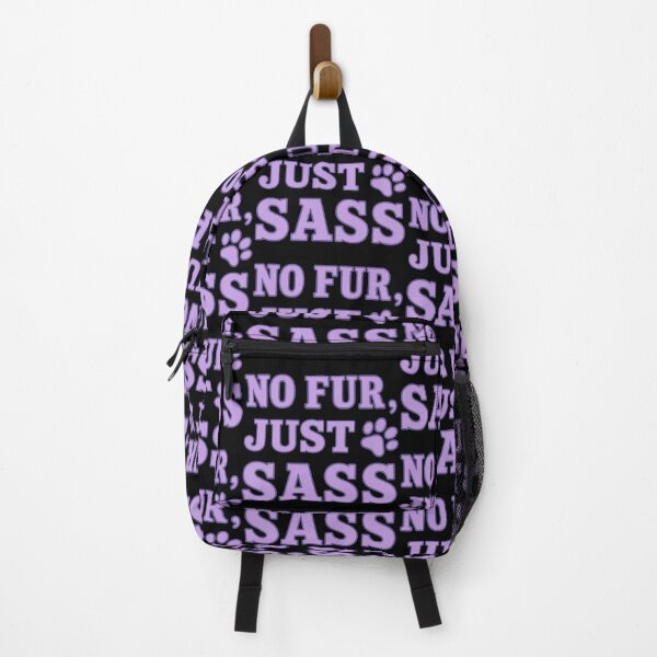Item preview, No Fur, Just Sass - Sphynx Cat Quote Tee Gift designed and sold by WhiskerlyGfx.