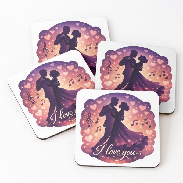 Item preview, Silhouette Lovers Dance Hearts designed and sold by lorand-designs.