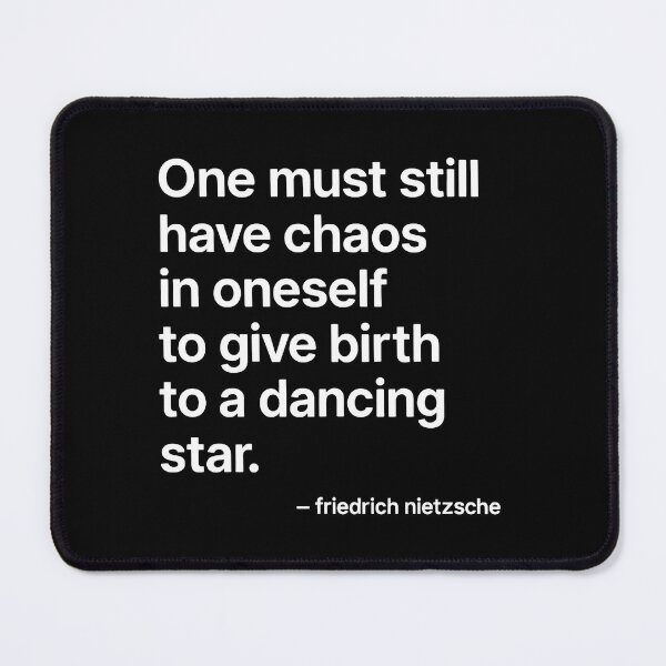 Item preview, A Dancing Star – Nietzsche Modern Philosophy (White Font) designed and sold by TshirtsLabs.