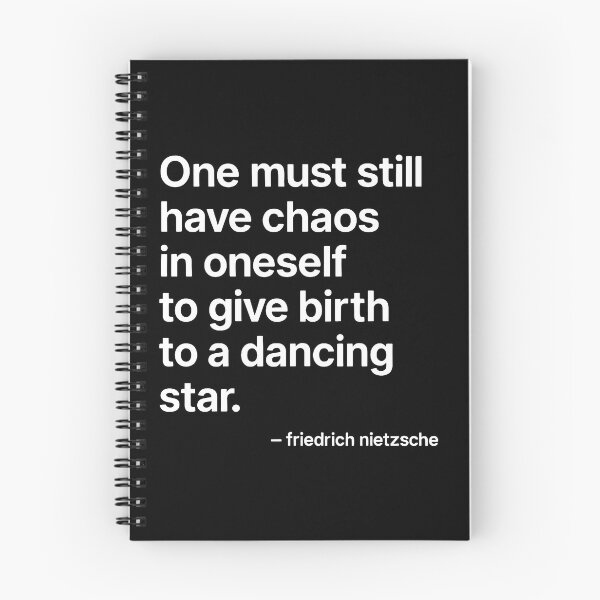 Item preview, A Dancing Star – Nietzsche Modern Philosophy (White Font) designed and sold by TshirtsLabs.
