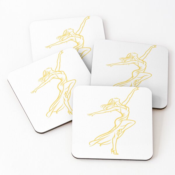 Item preview, Tango for the Soul – Minimal Golden Line Dance Art designed and sold by ggstcraft.