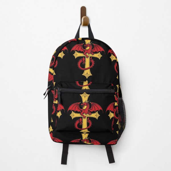 Item preview, Quirky Red Dragon And Medieval Cross designed and sold by taiche.