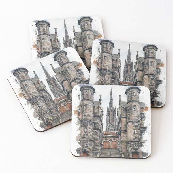 Item preview, Edinburgh University, Scotland Watercolour Painting designed and sold by davidelder.