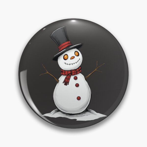 Item preview, Spooky Snowman with a Hat | Winter Decor designed and sold by UnhingedBird.