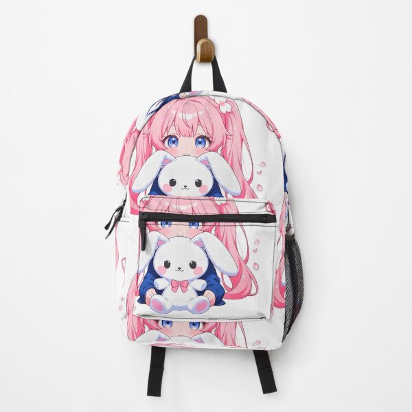 Item preview, Pastel Kawaii Anime Girl Bunny Aesthetic Sticker designed and sold by Aedition.